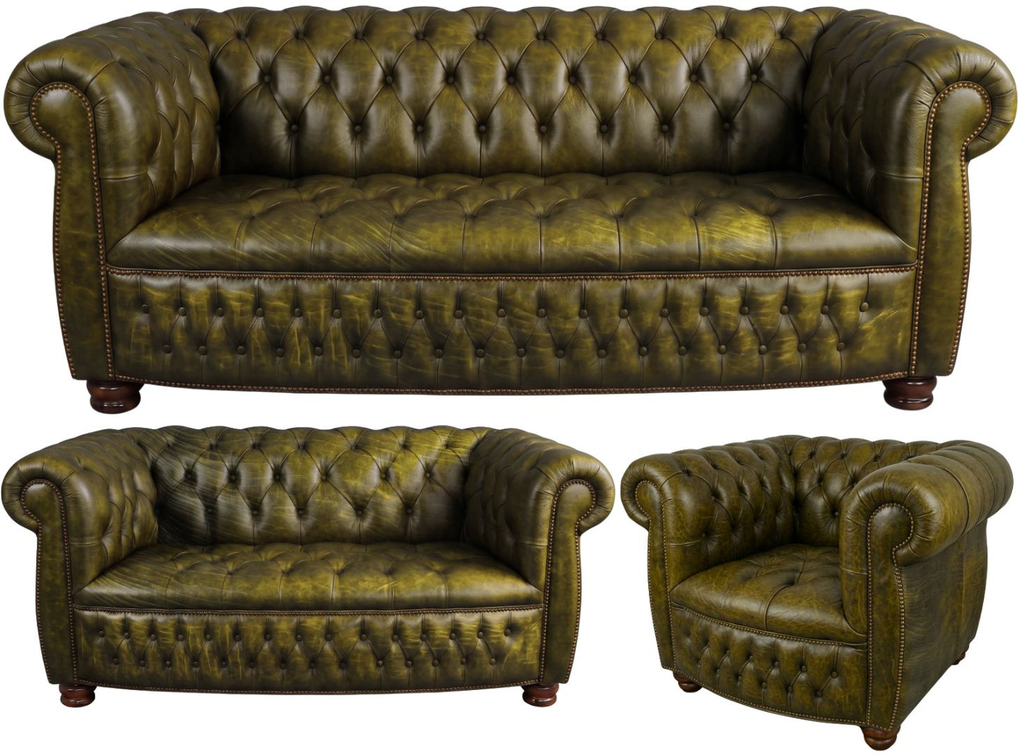 The Balmoral Chesterfield 3 Piece Suite