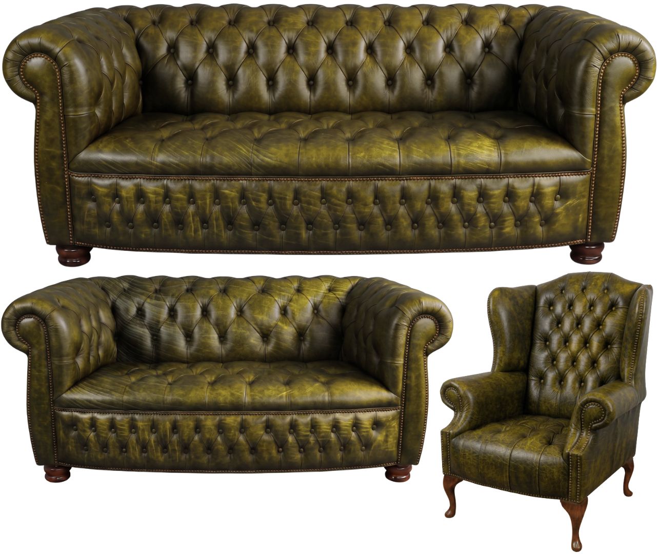 The Balmoral Chesterfield 3 Piece Suite