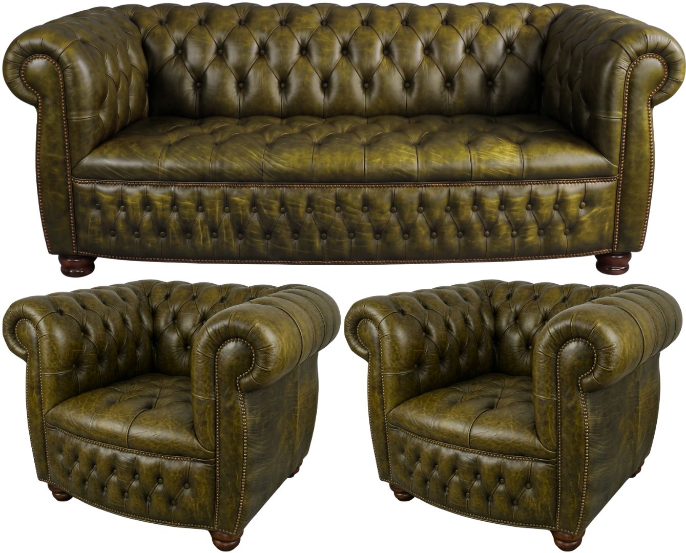 The Balmoral Chesterfield 3 Piece Suite