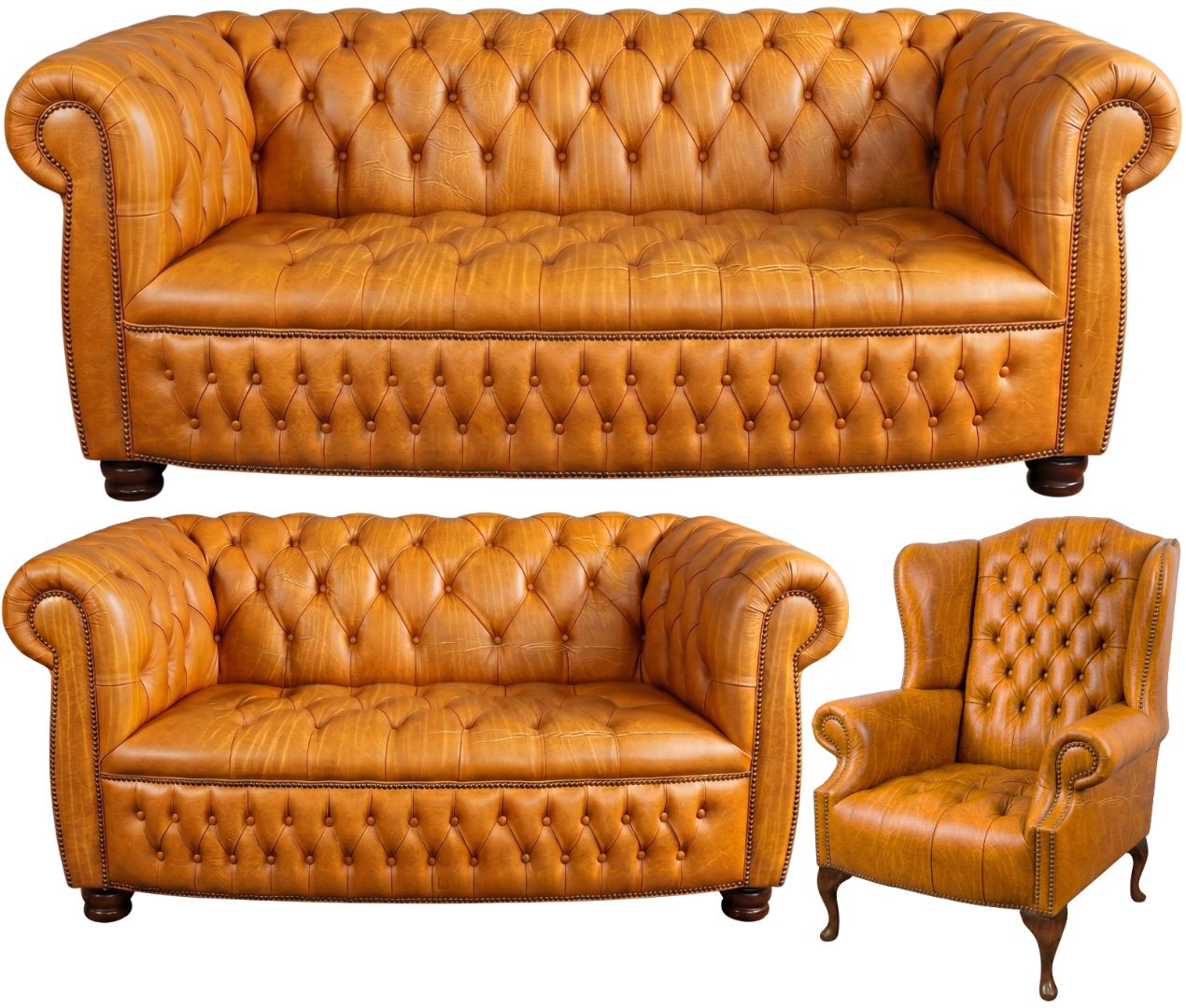 The Balmoral Chesterfield 3 Piece Suite