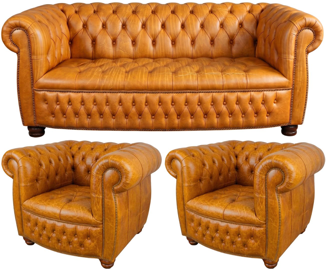 The Balmoral Chesterfield 3 Piece Suite