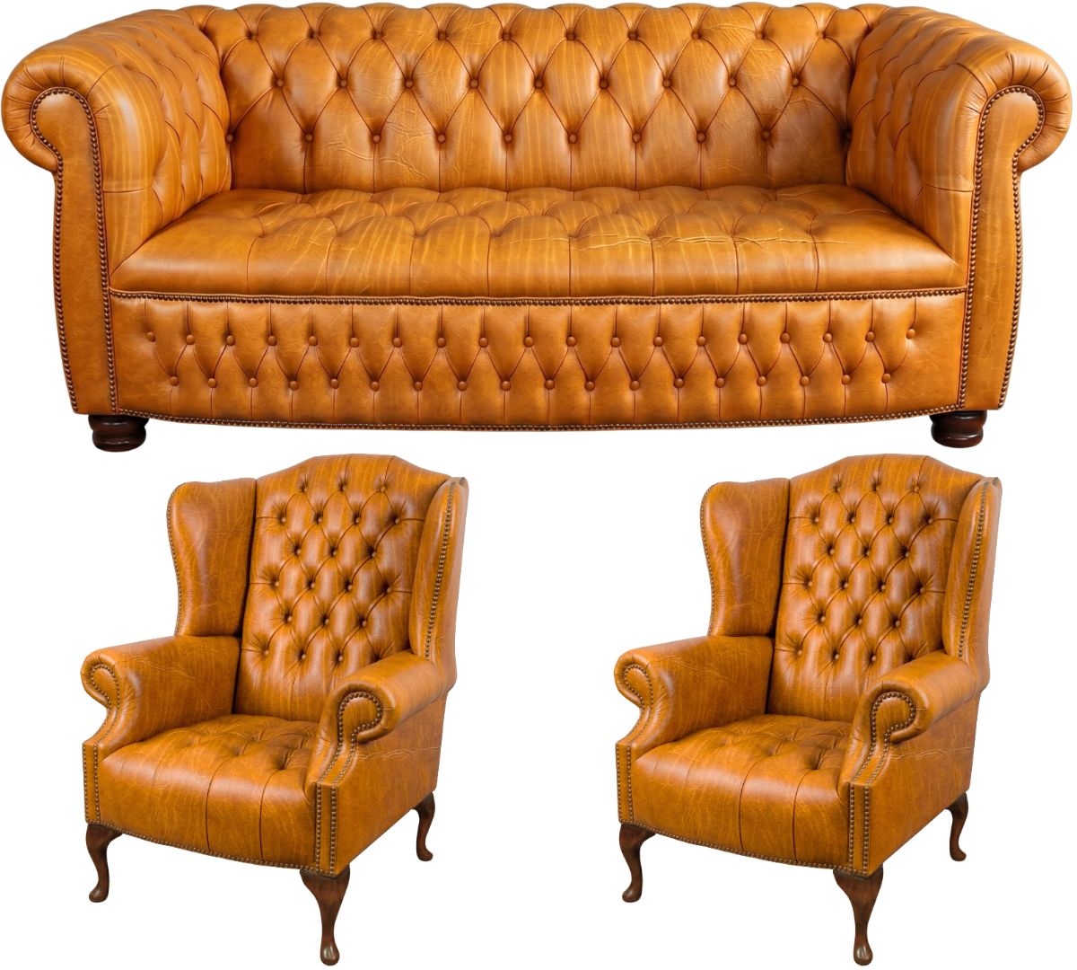 The Balmoral Chesterfield 3 Piece Suite