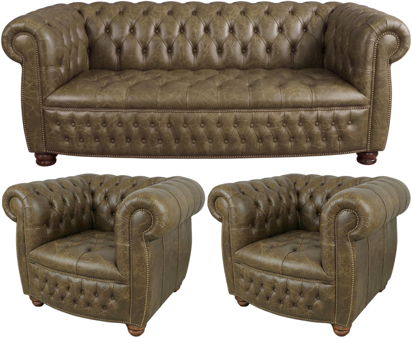 The Balmoral Chesterfield 3 Piece Suite