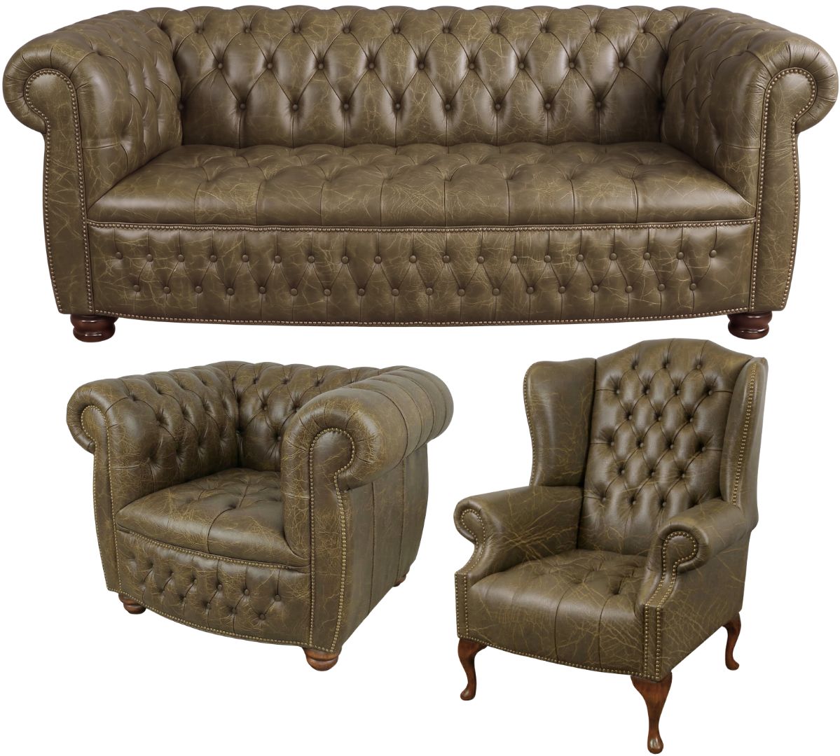 The Balmoral Chesterfield 3 Piece Suite