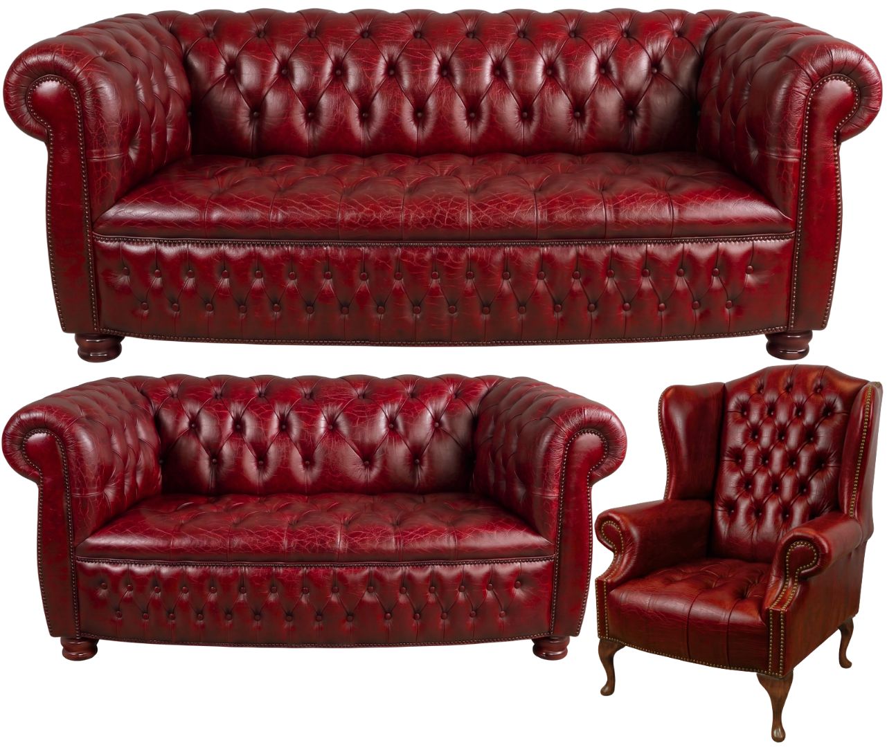 The Balmoral Chesterfield 3 Piece Suite