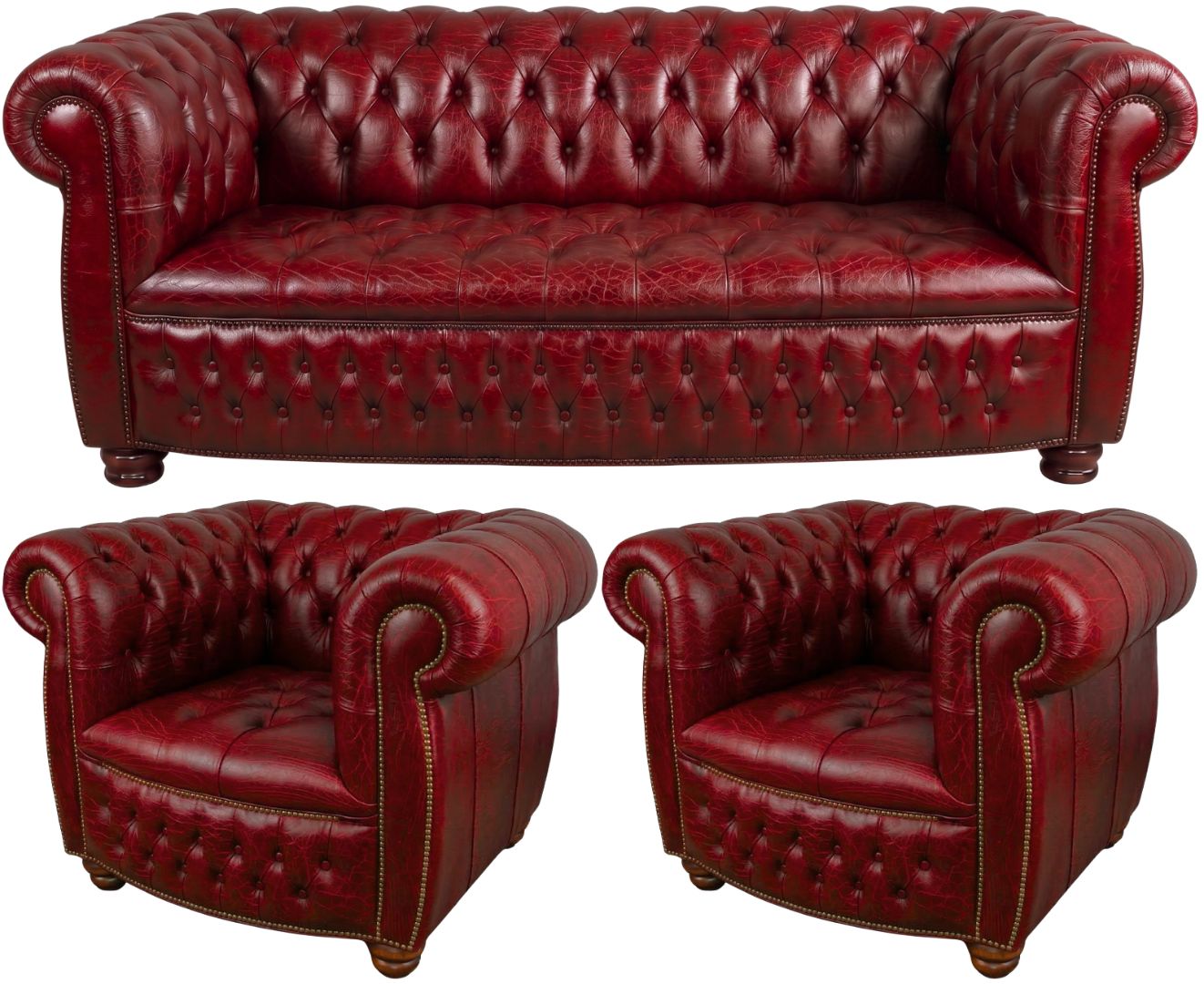 The Balmoral Chesterfield 3 Piece Suite