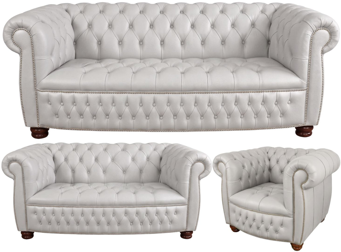 The Balmoral Chesterfield 3 Piece Suite