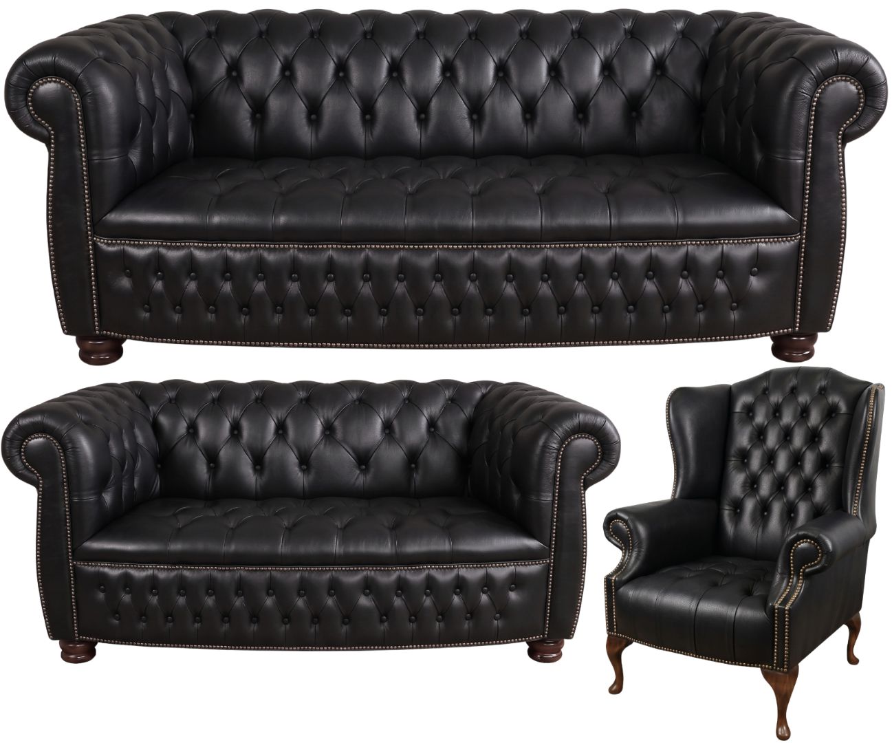 The Balmoral Chesterfield 3 Piece Suite