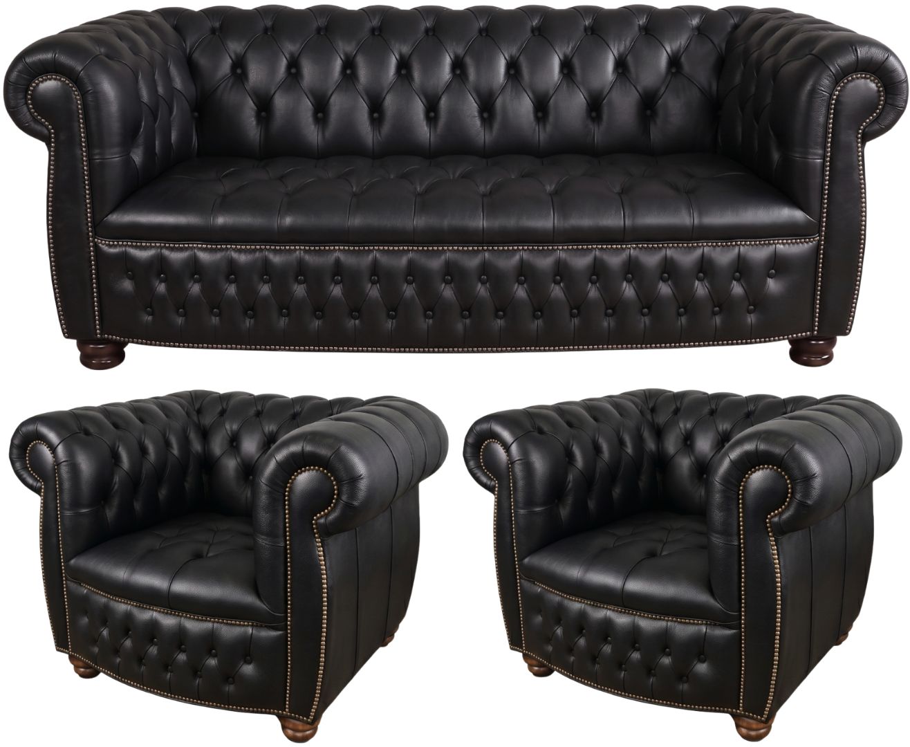 The Balmoral Chesterfield 3 Piece Suite