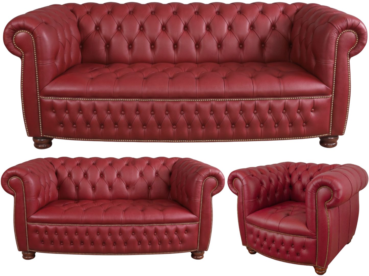 The Balmoral Chesterfield 3 Piece Suite