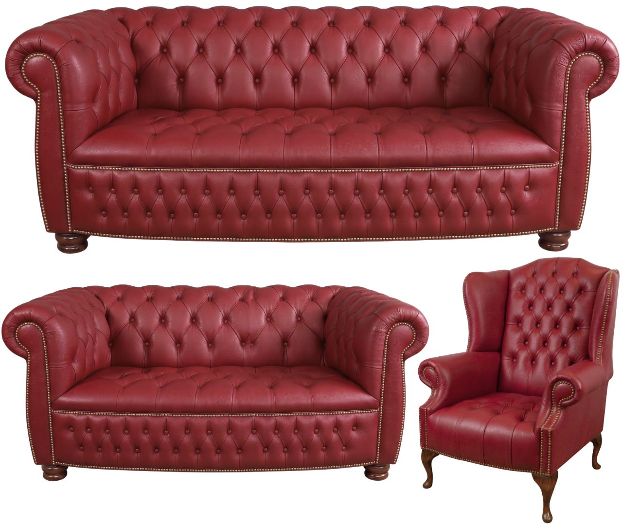 The Balmoral Chesterfield 3 Piece Suite