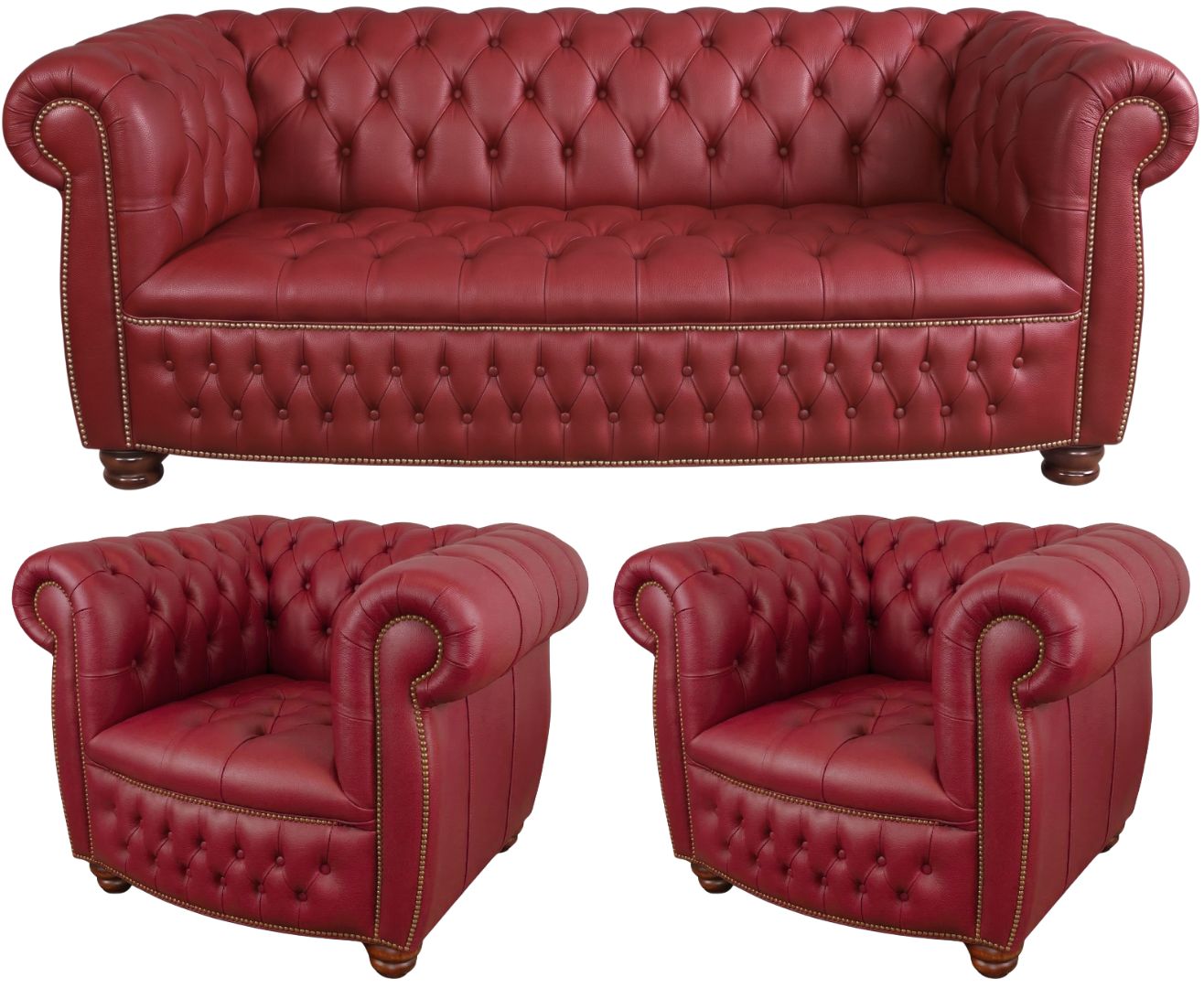 The Balmoral Chesterfield 3 Piece Suite