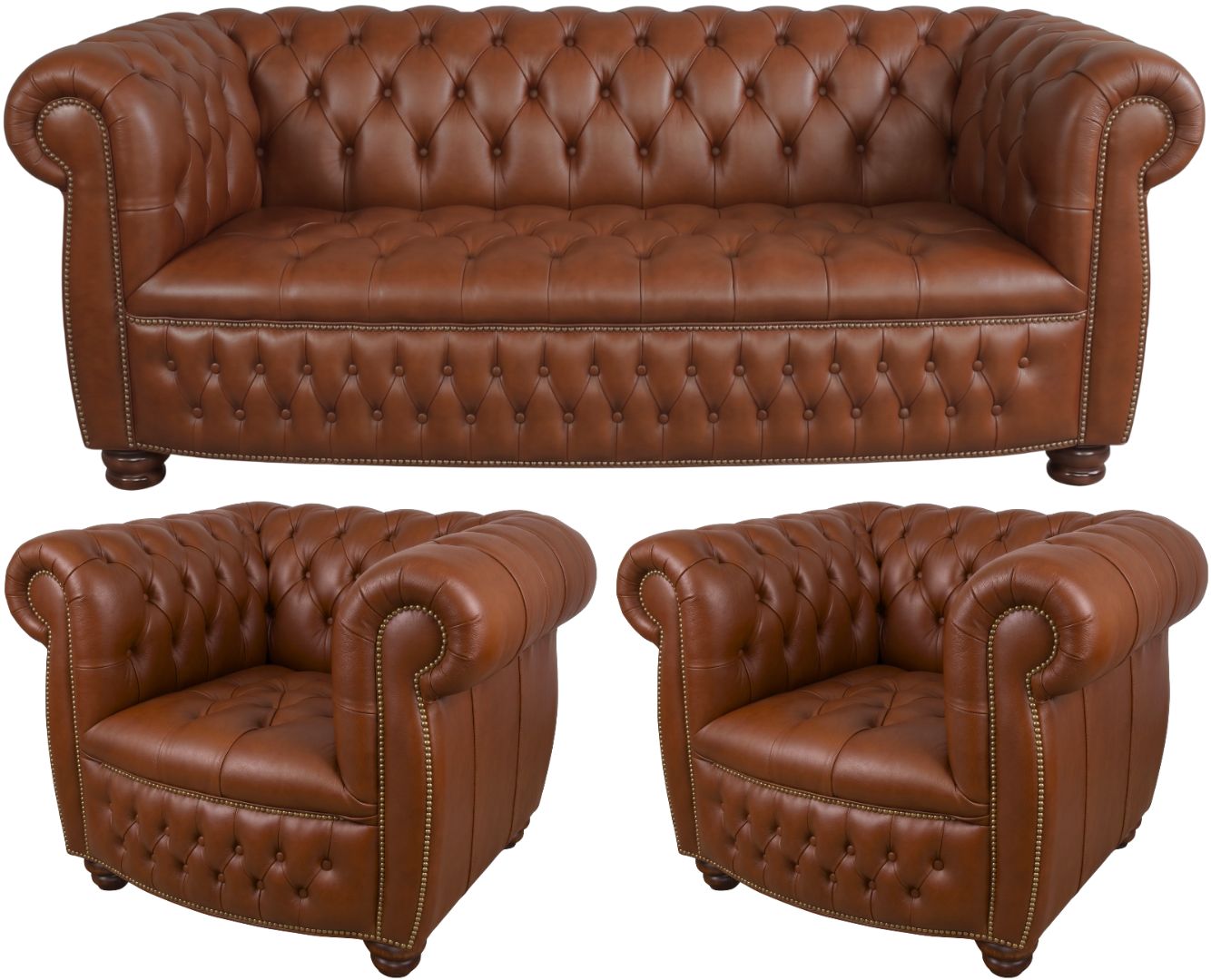 The Balmoral Chesterfield 3 Piece Suite