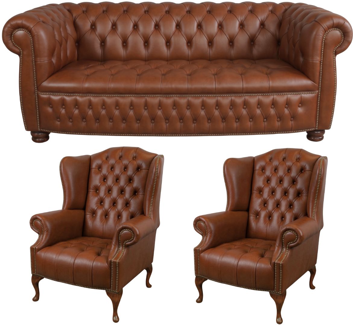 The Balmoral Chesterfield 3 Piece Suite