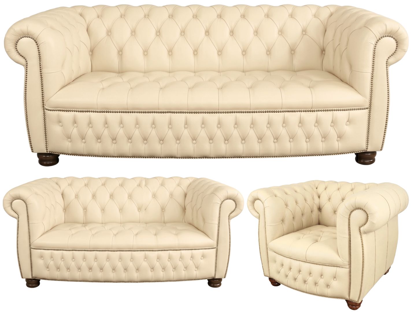 The Balmoral Chesterfield 3 Piece Suite