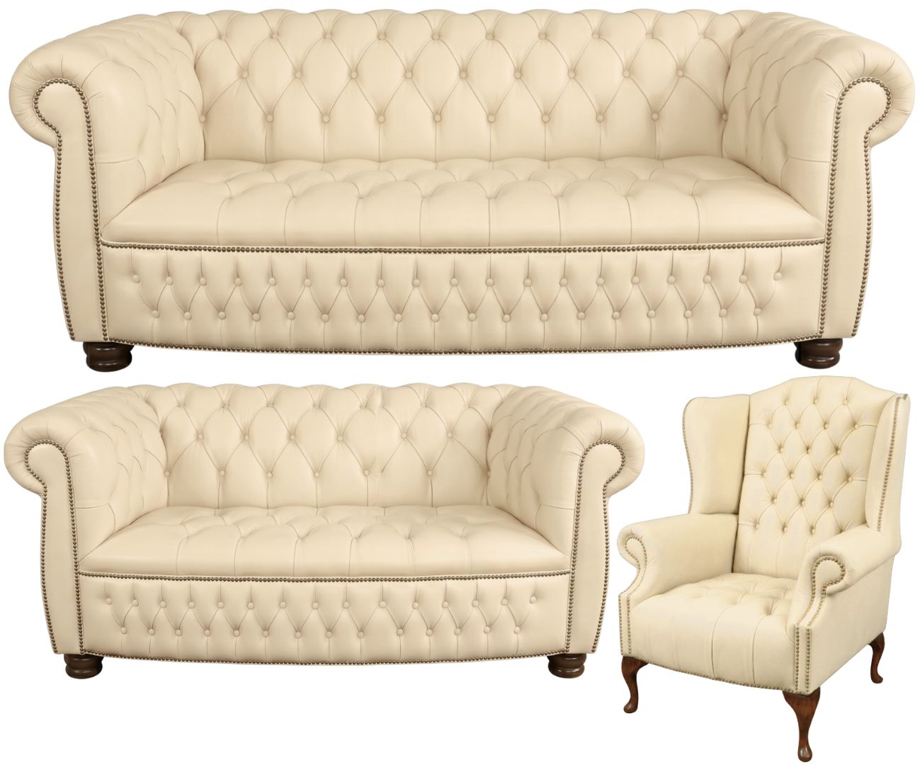 The Balmoral Chesterfield 3 Piece Suite