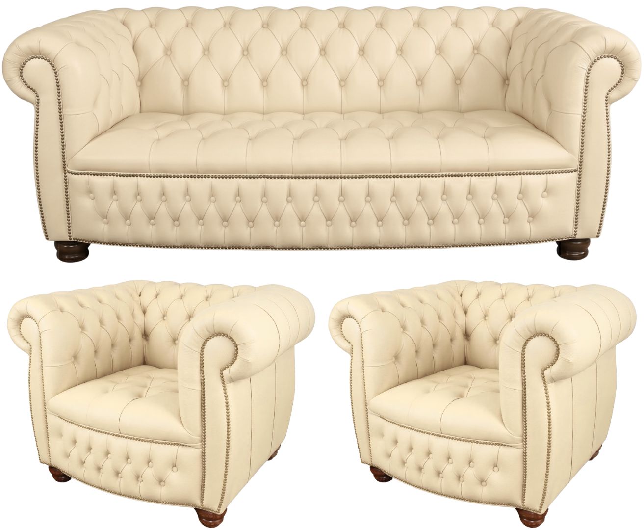 The Balmoral Chesterfield 3 Piece Suite