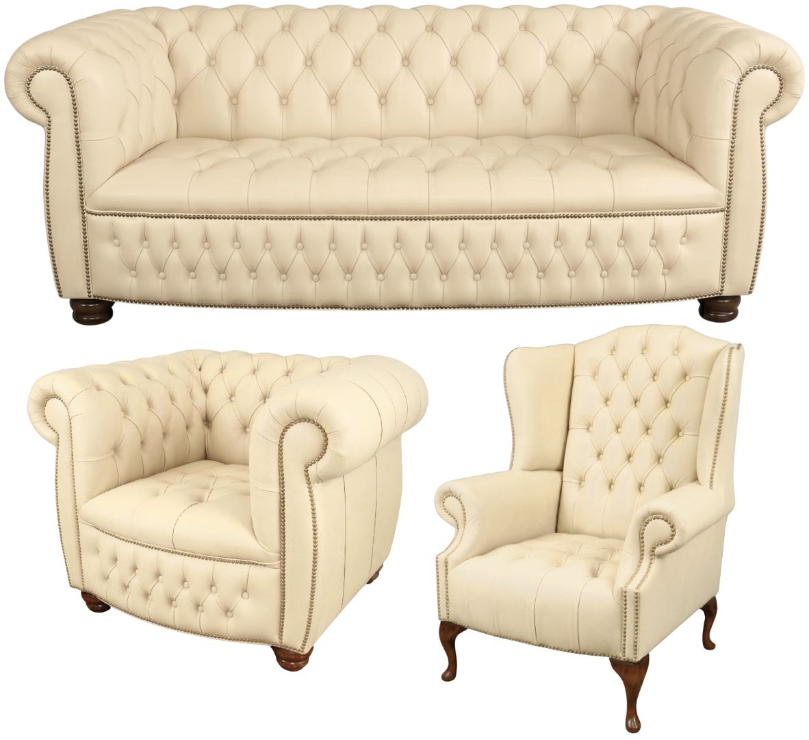 The Balmoral Chesterfield 3 Piece Suite