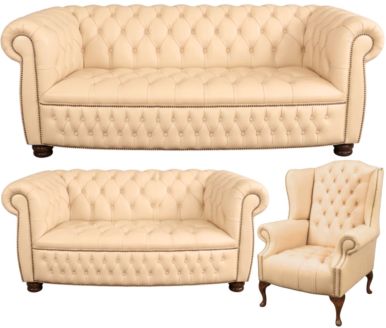 The Balmoral Chesterfield 3 Piece Suite