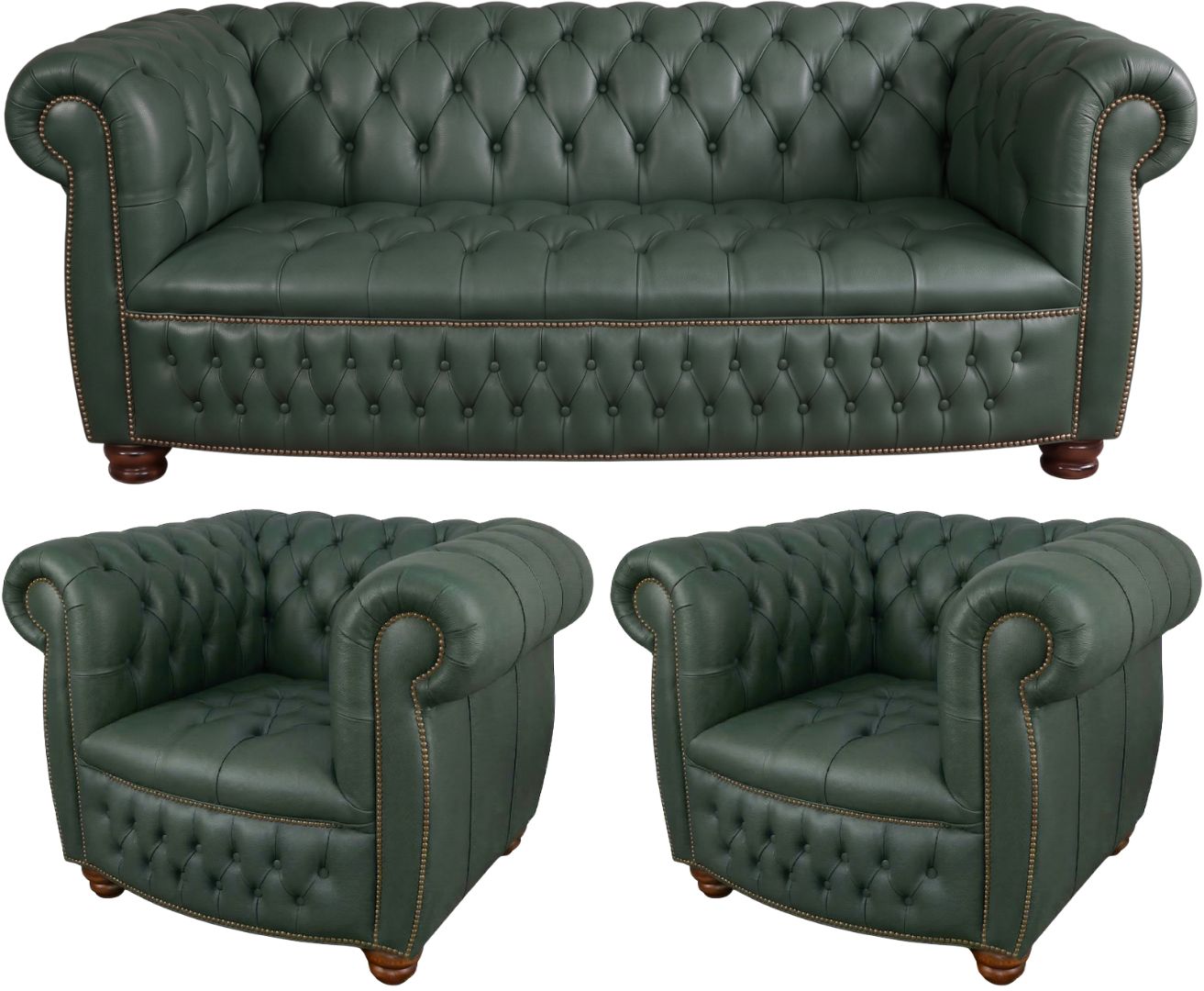 The Balmoral Chesterfield 3 Piece Suite