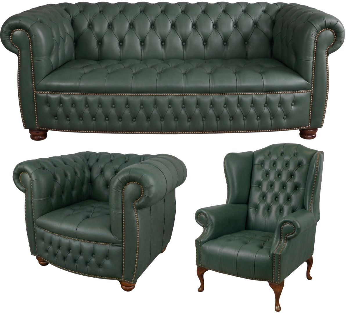 The Balmoral Chesterfield 3 Piece Suite