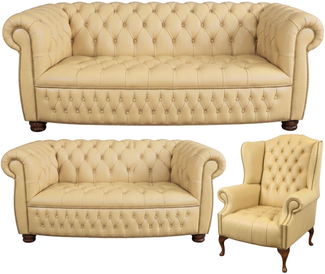 The Balmoral Chesterfield 3 Piece Suite
