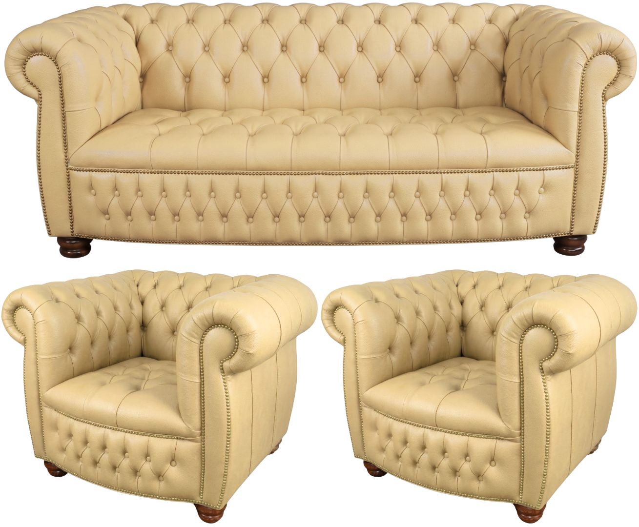 The Balmoral Chesterfield 3 Piece Suite
