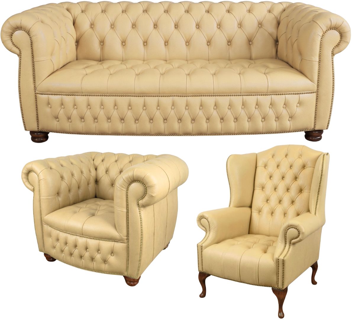 The Balmoral Chesterfield 3 Piece Suite