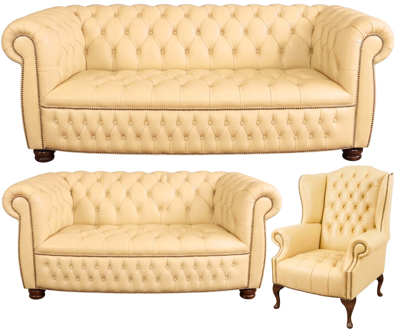 The Balmoral Chesterfield 3 Piece Suite