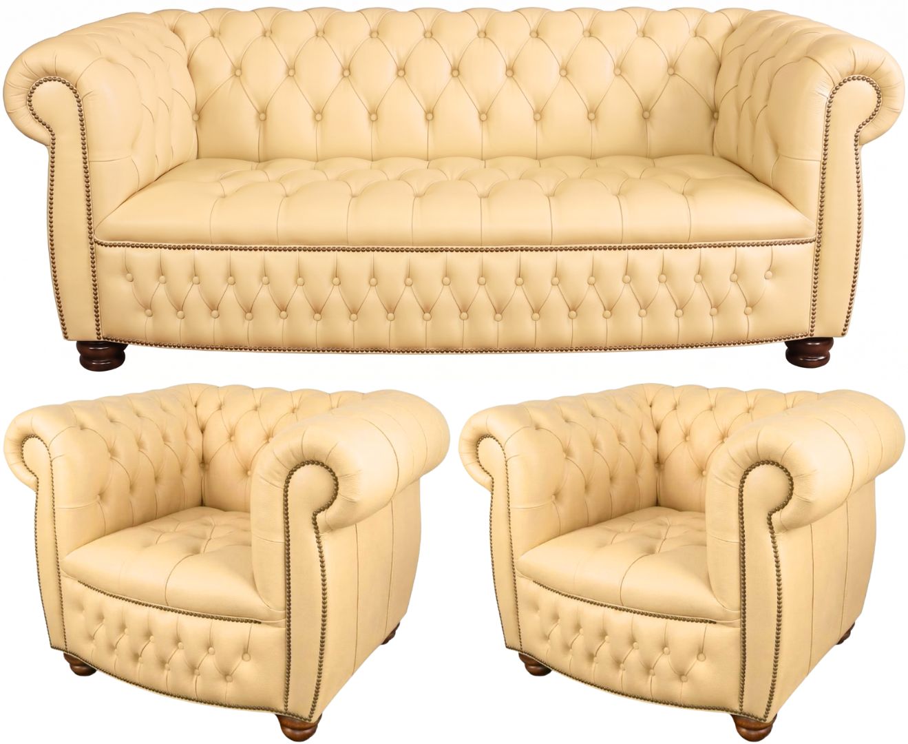 The Balmoral Chesterfield 3 Piece Suite