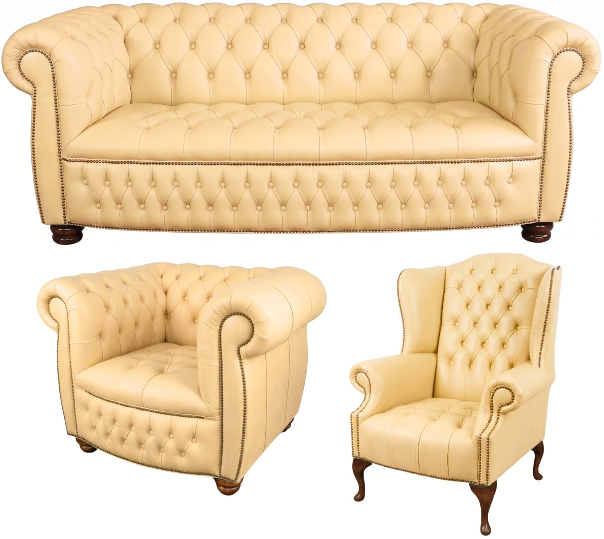 The Balmoral Chesterfield 3 Piece Suite