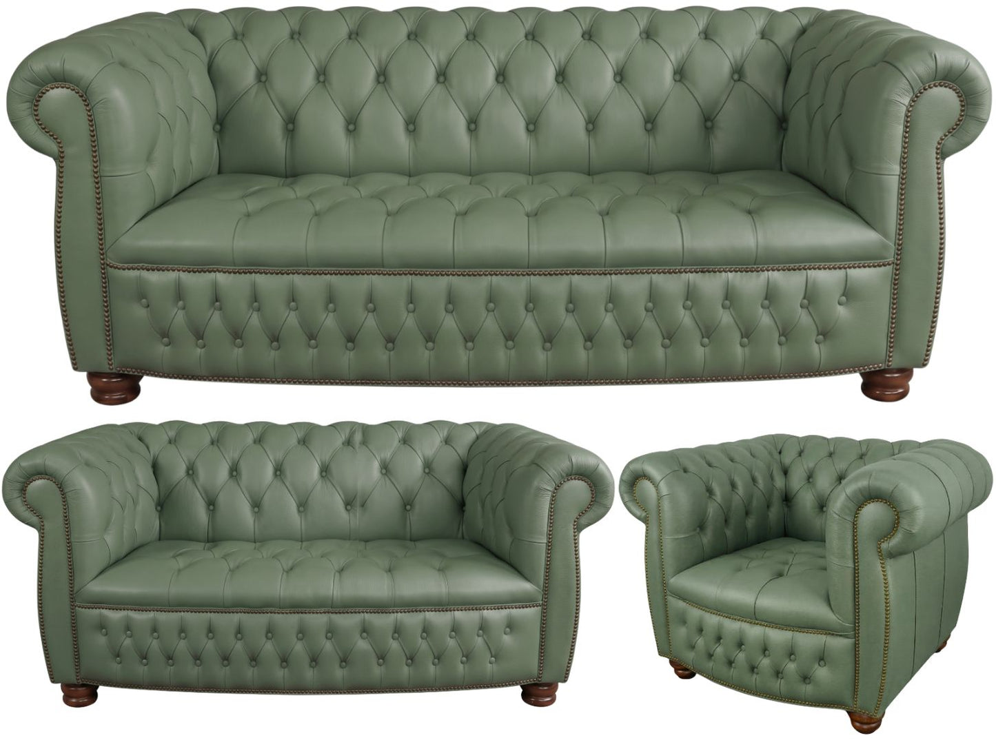 The Balmoral Chesterfield 3 Piece Suite