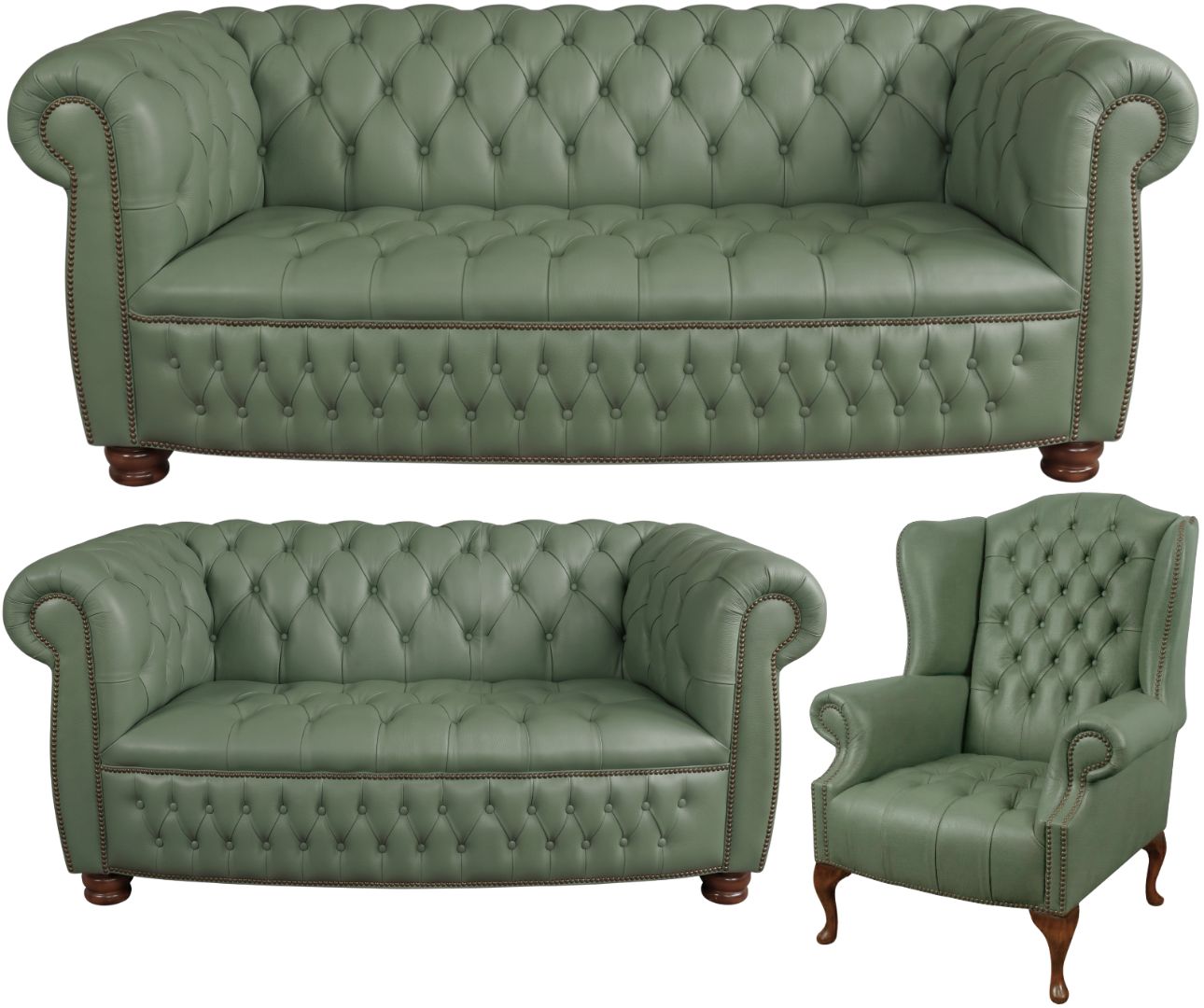 The Balmoral Chesterfield 3 Piece Suite