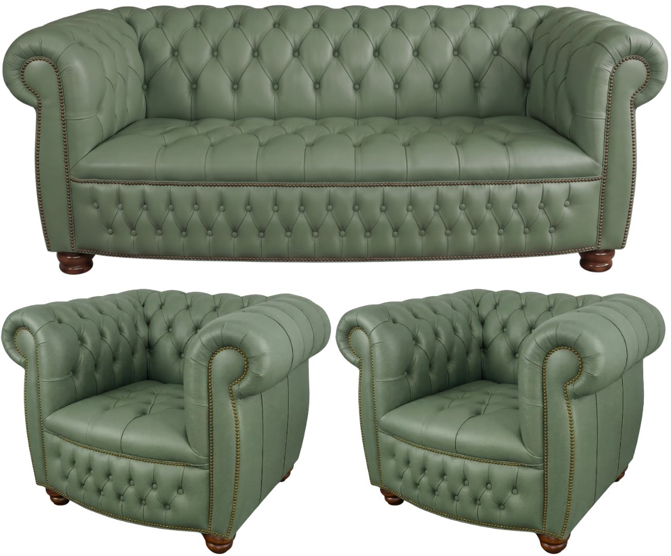 The Balmoral Chesterfield 3 Piece Suite