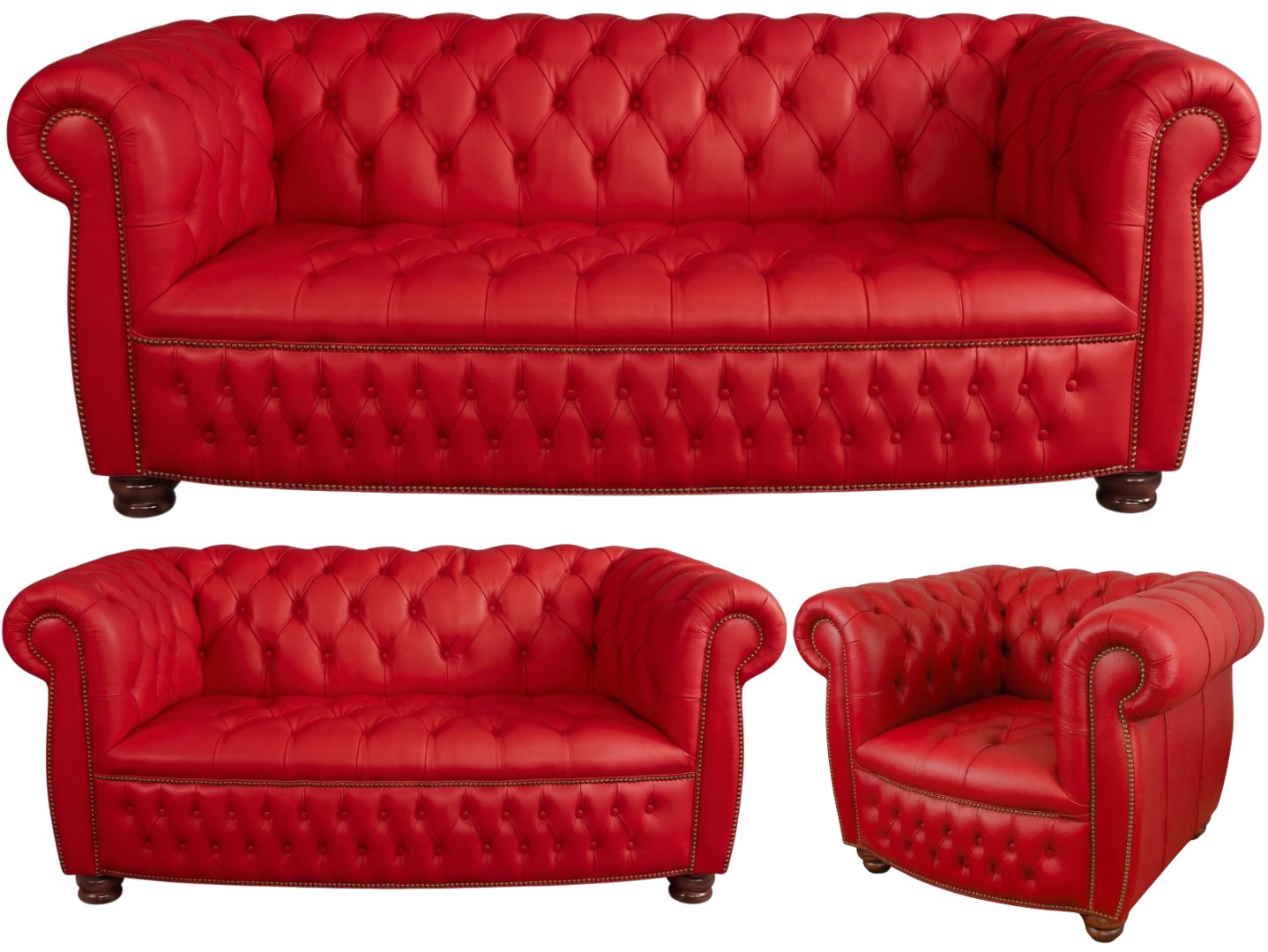The Balmoral Chesterfield 3 Piece Suite