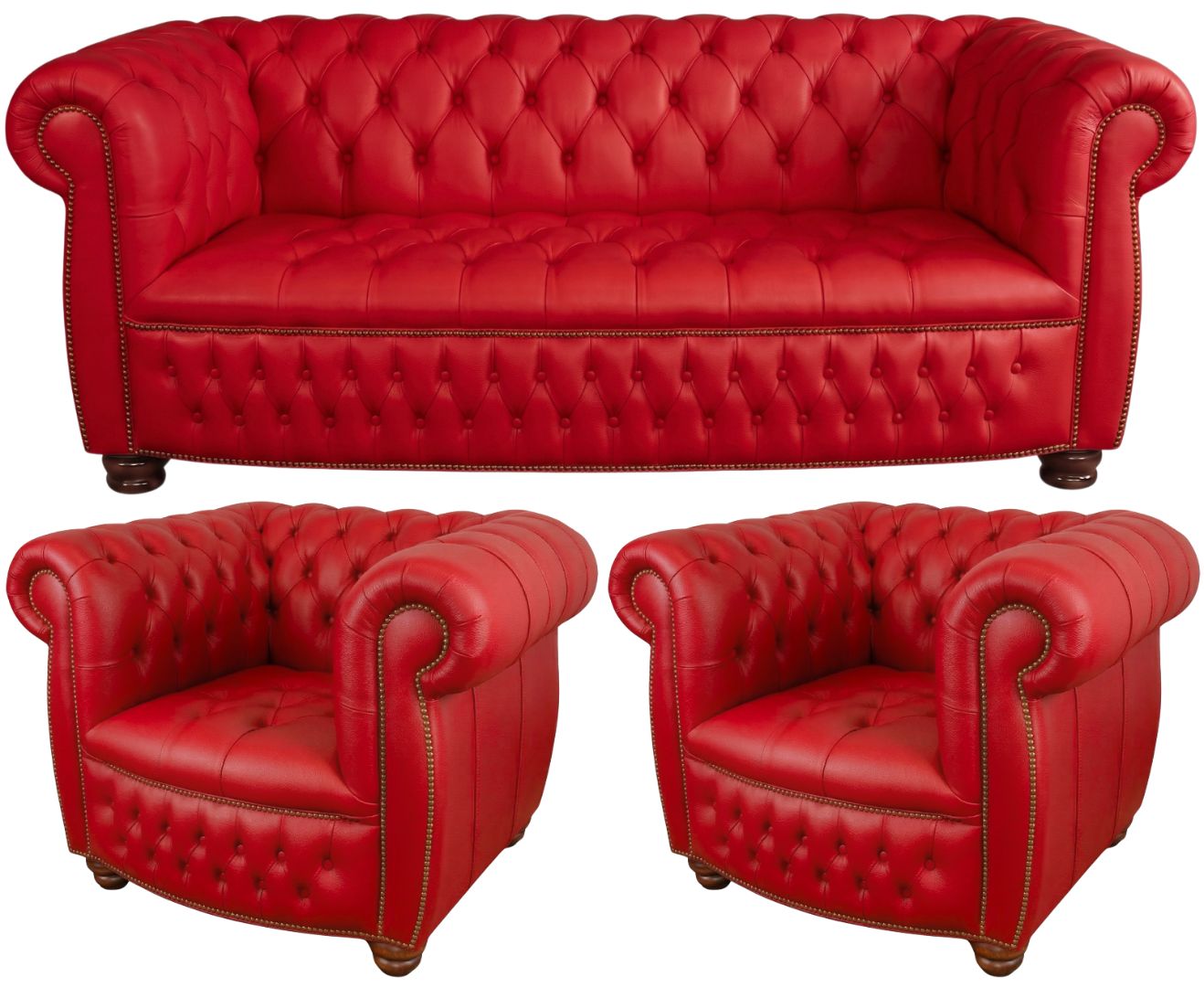 The Balmoral Chesterfield 3 Piece Suite