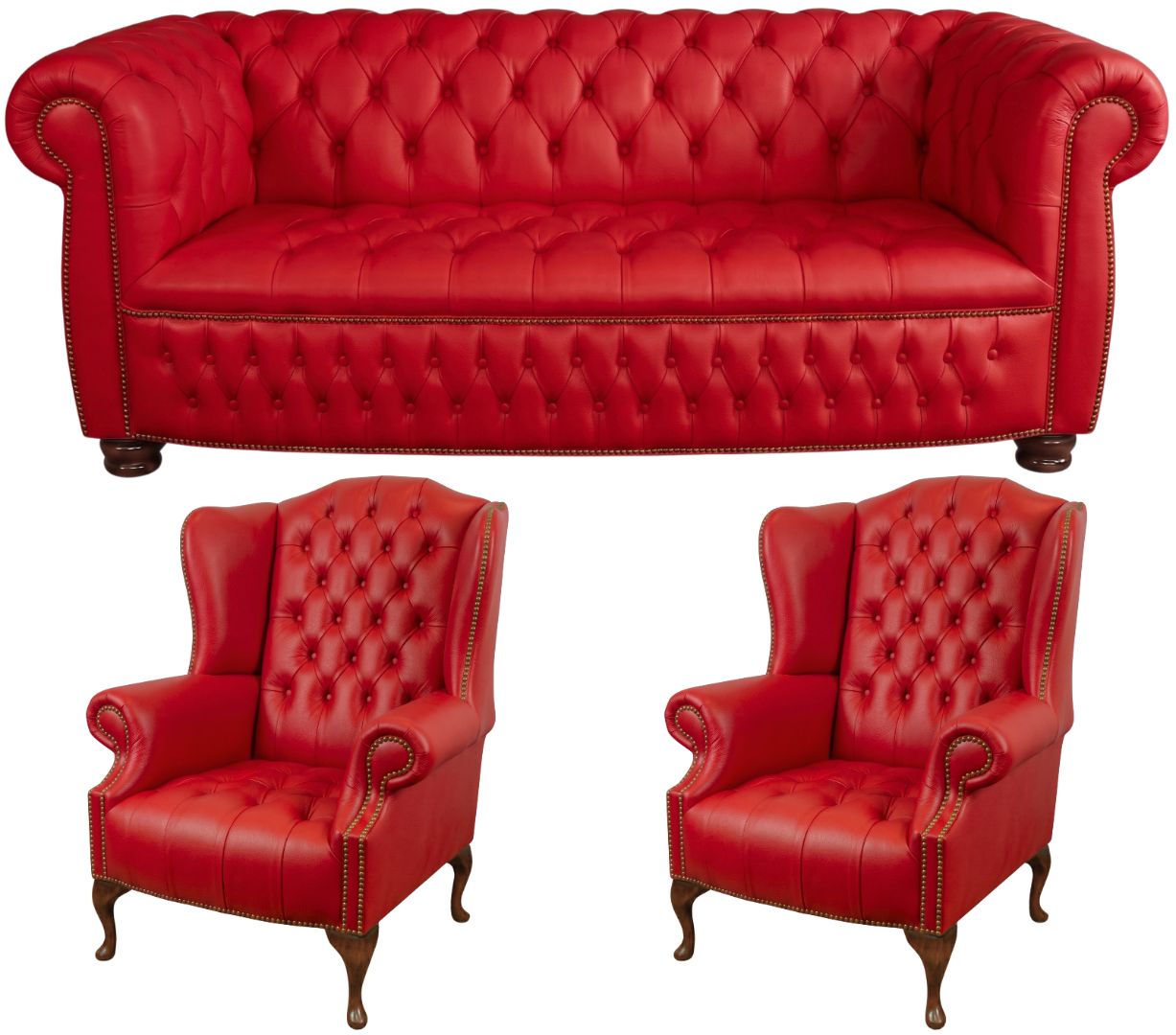 The Balmoral Chesterfield 3 Piece Suite