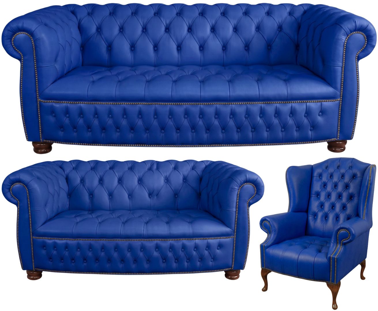 The Balmoral Chesterfield 3 Piece Suite