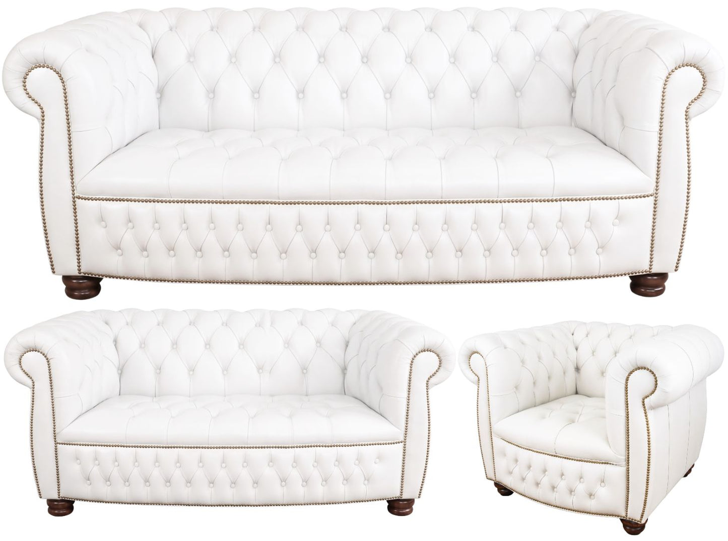 The Balmoral Chesterfield 3 Piece Suite