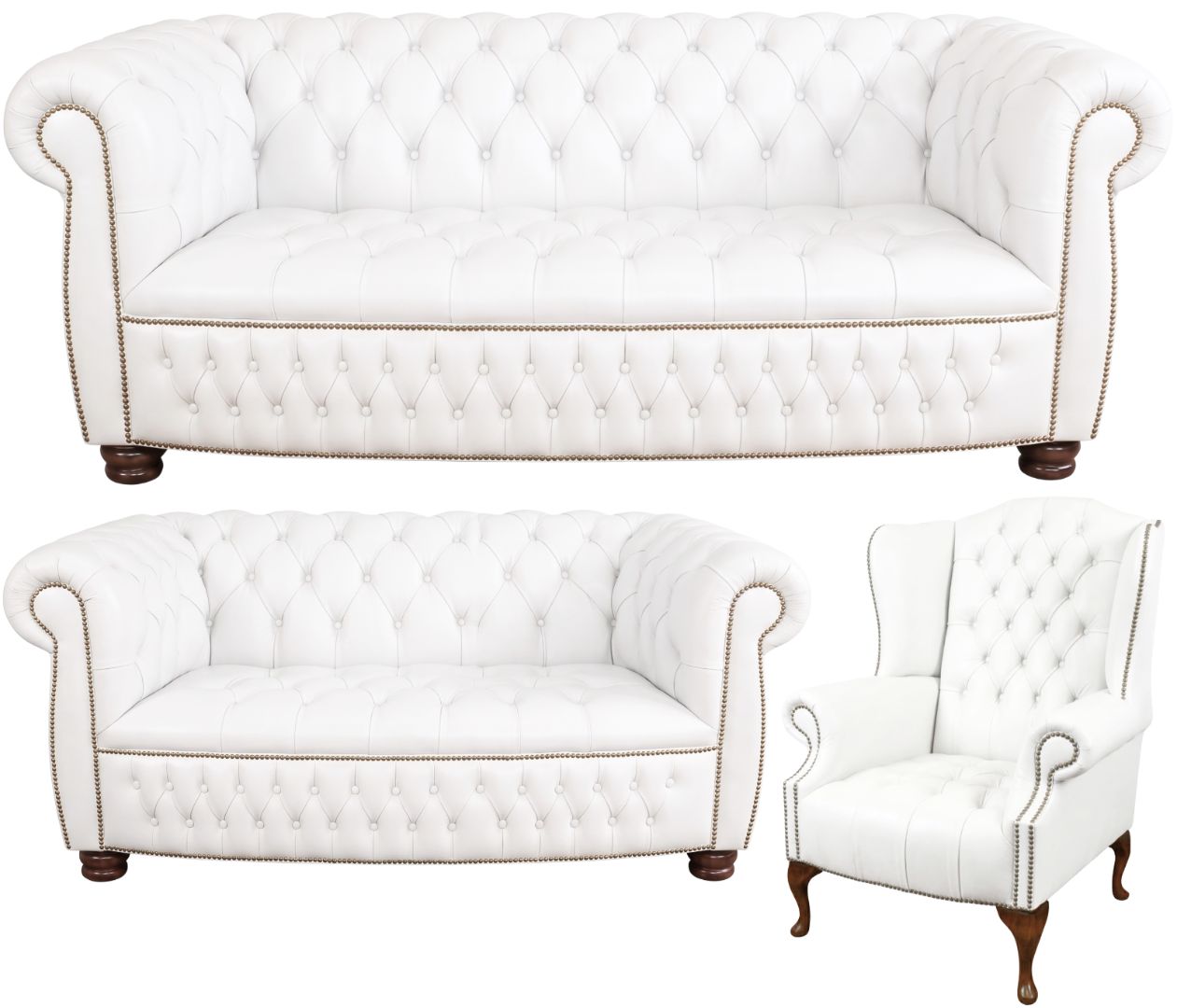 The Balmoral Chesterfield 3 Piece Suite