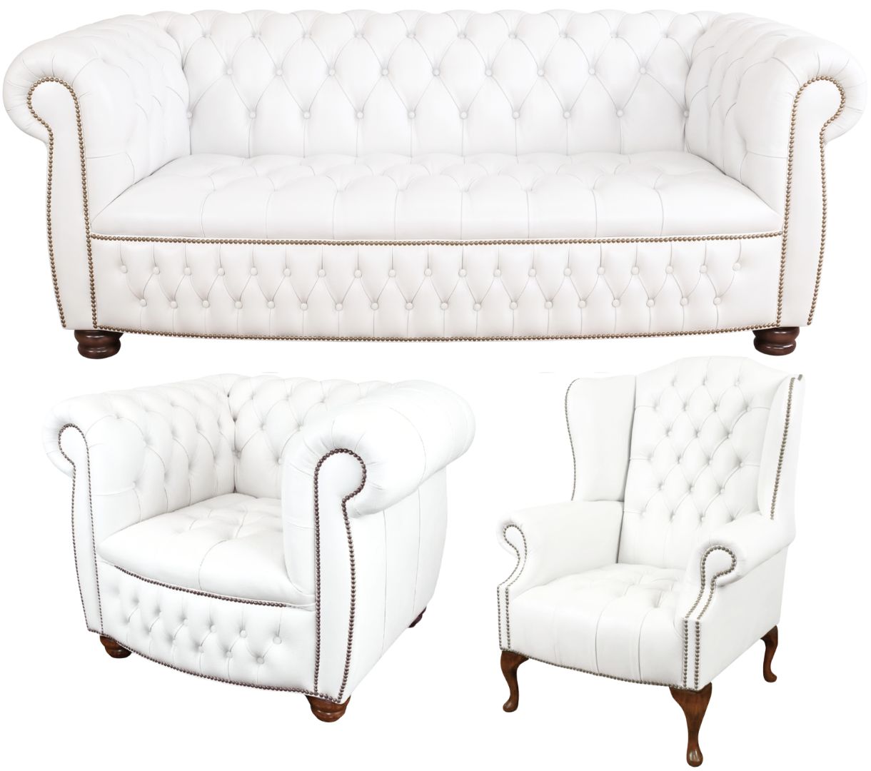 The Balmoral Chesterfield 3 Piece Suite