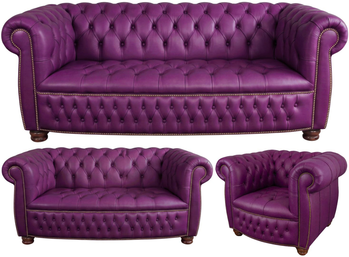 The Balmoral Chesterfield 3 Piece Suite