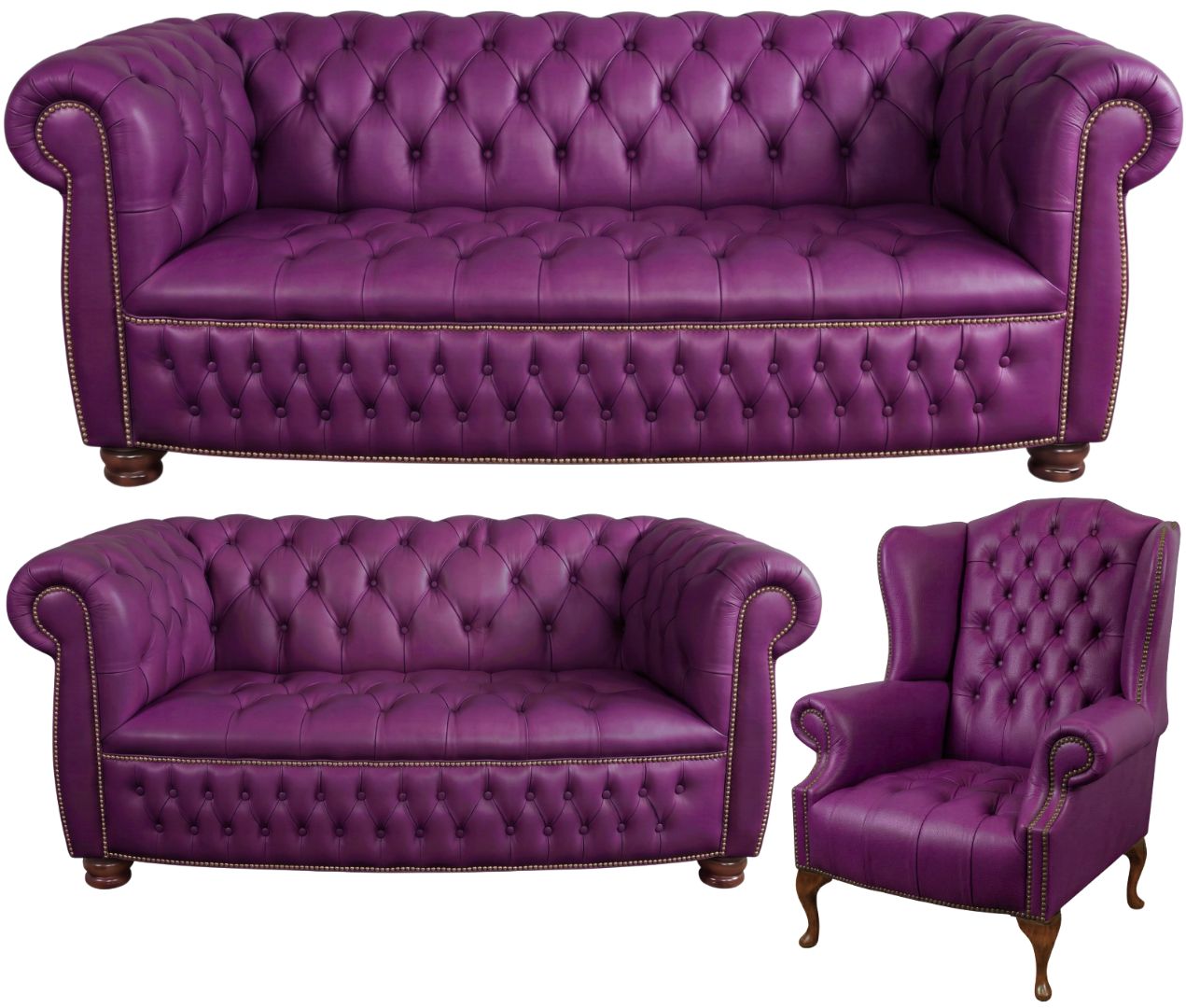 The Balmoral Chesterfield 3 Piece Suite