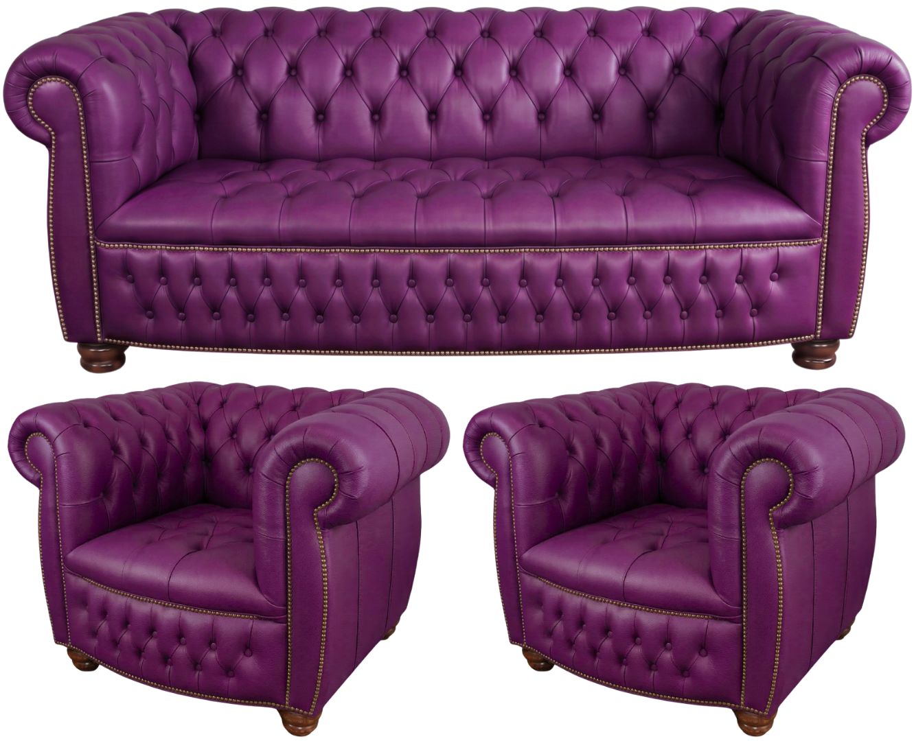 The Balmoral Chesterfield 3 Piece Suite