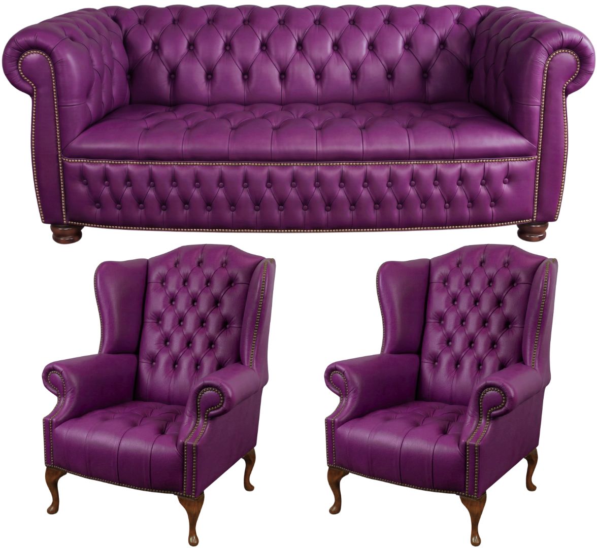 The Balmoral Chesterfield 3 Piece Suite