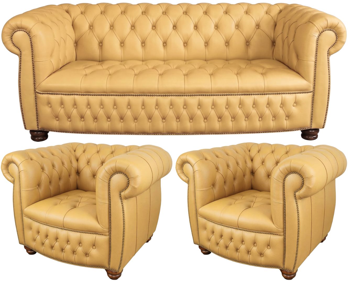 The Balmoral Chesterfield 3 Piece Suite