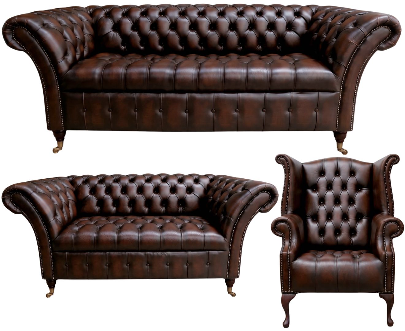 The Buckingham Chesterfield 3 Piece Suite