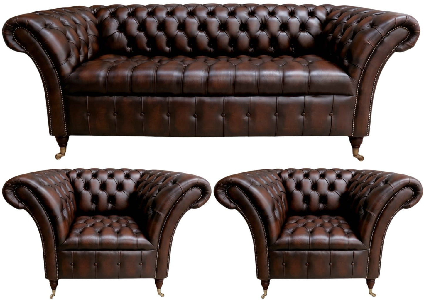 The Buckingham Chesterfield 3 Piece Suite