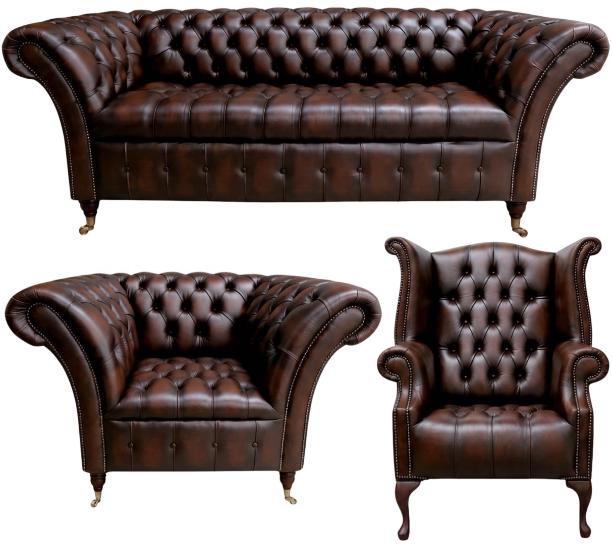 The Buckingham Chesterfield 3 Piece Suite