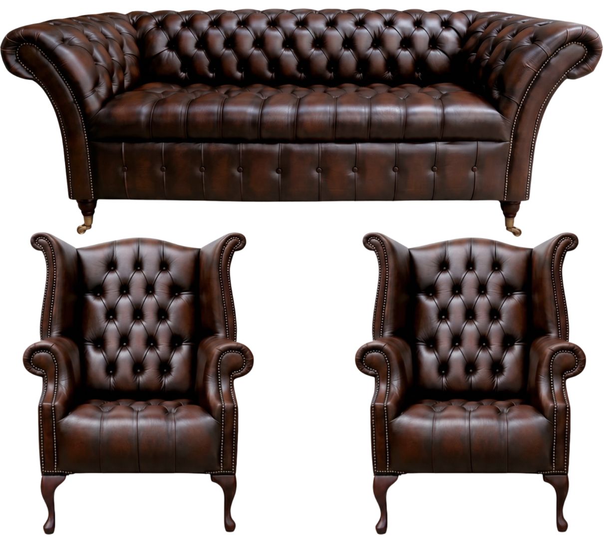 The Buckingham Chesterfield 3 Piece Suite